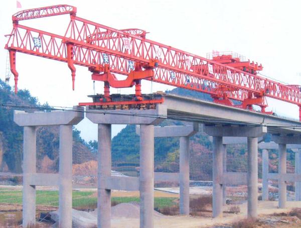 Quality 40M Span Compact Highway Bridge Erection Machine Lightweight for sale