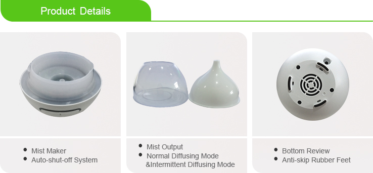 USB 80ml Wood Aromatherapy Diffuser With 7 Color LED Light