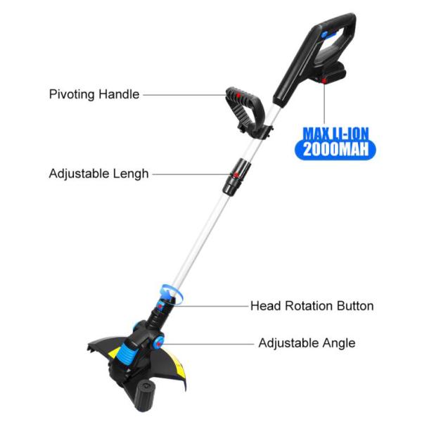 Handheld Electric Cordless Grass Cutter Handheld Lawn Mower Manual Telescopic Shears