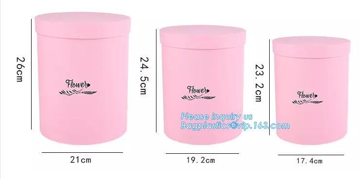 Custom design gradient color luxury paper packaging gift box with lid,Paper Flower Box Florist Bouquet Box Packaging Ros