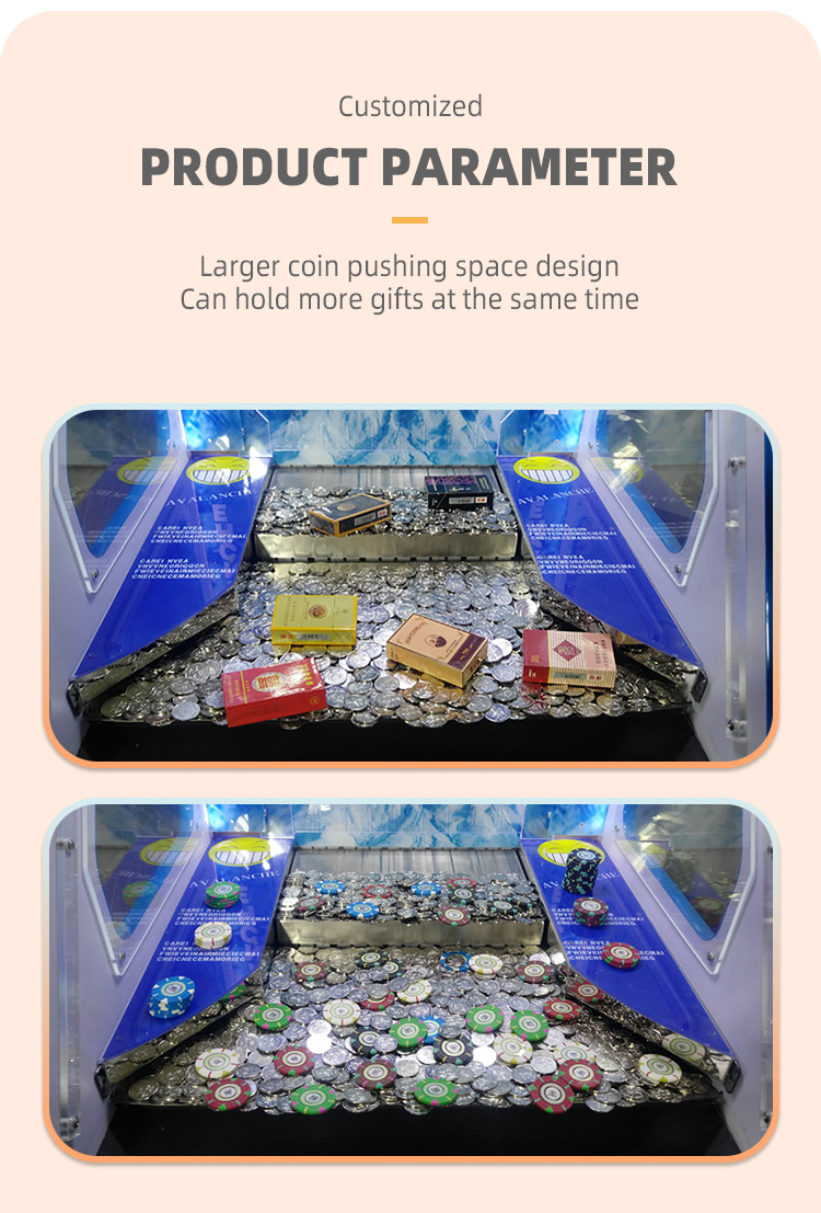 Amusement Center Arcade Coin Quarter Pusher Machine High Revenue Single Player