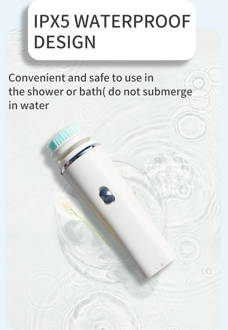 Mini 3Volt 5 Heads Electric Facial Cleanser Massager Machine