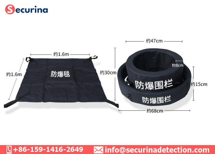 Black Ballistic Explosion Containment Blanket For Cover Dangerous Objects
