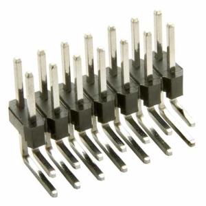 China 3.00mm Pin Header Connector H2.5 Dual Row Right Angle PA6T 2 To 40P Pin wholesale