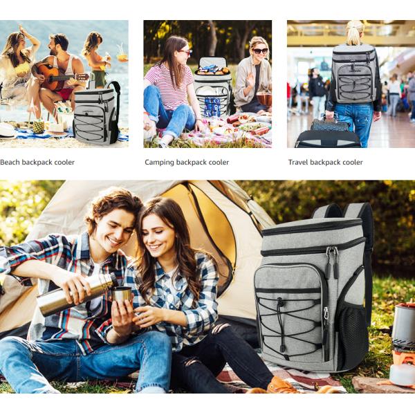 Leakproof Cooler Tote Soft Insulated Lunch Bag For Adults Women 25 Liter