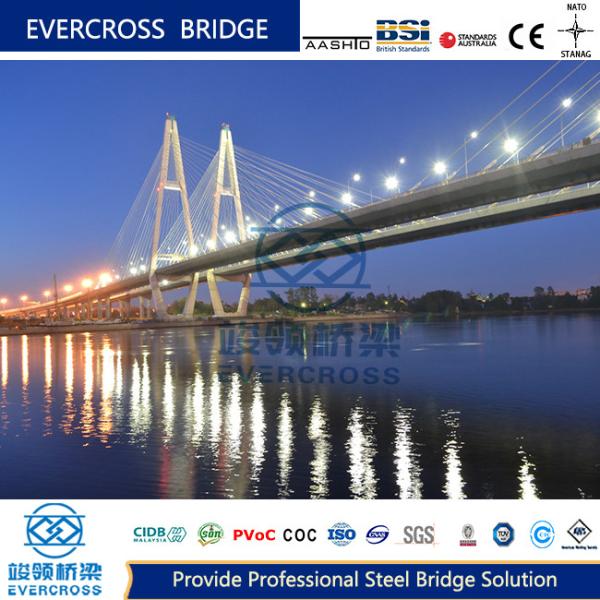Quality Stability Cable Stayed Bridges Highway Easy To Cantilever Construction for sale