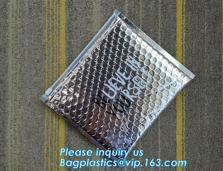 Flat Envelopes Zip lock Bubble Bag, Low Price Most Popular Bubble Slider Bag,Plastic PE Material Mailer Slider Air Ziplo