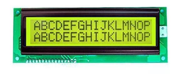 Quality 1602 STN Yellow-Green 2 Line 16 Character Lcd Display LCM for sale
