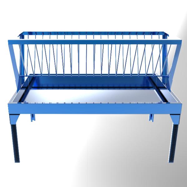Convenient Powder Coated Hay Feeder for Horse and Sheep on Farms Durable Design