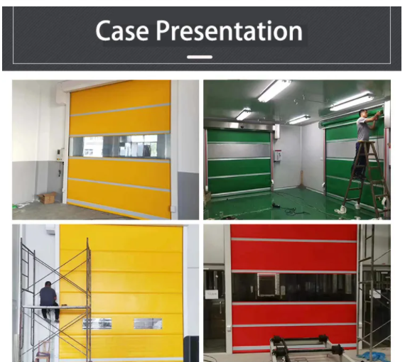 Geomagnetic Induction Rapid Roller Doors Automatic Electric Gate For Forklift
