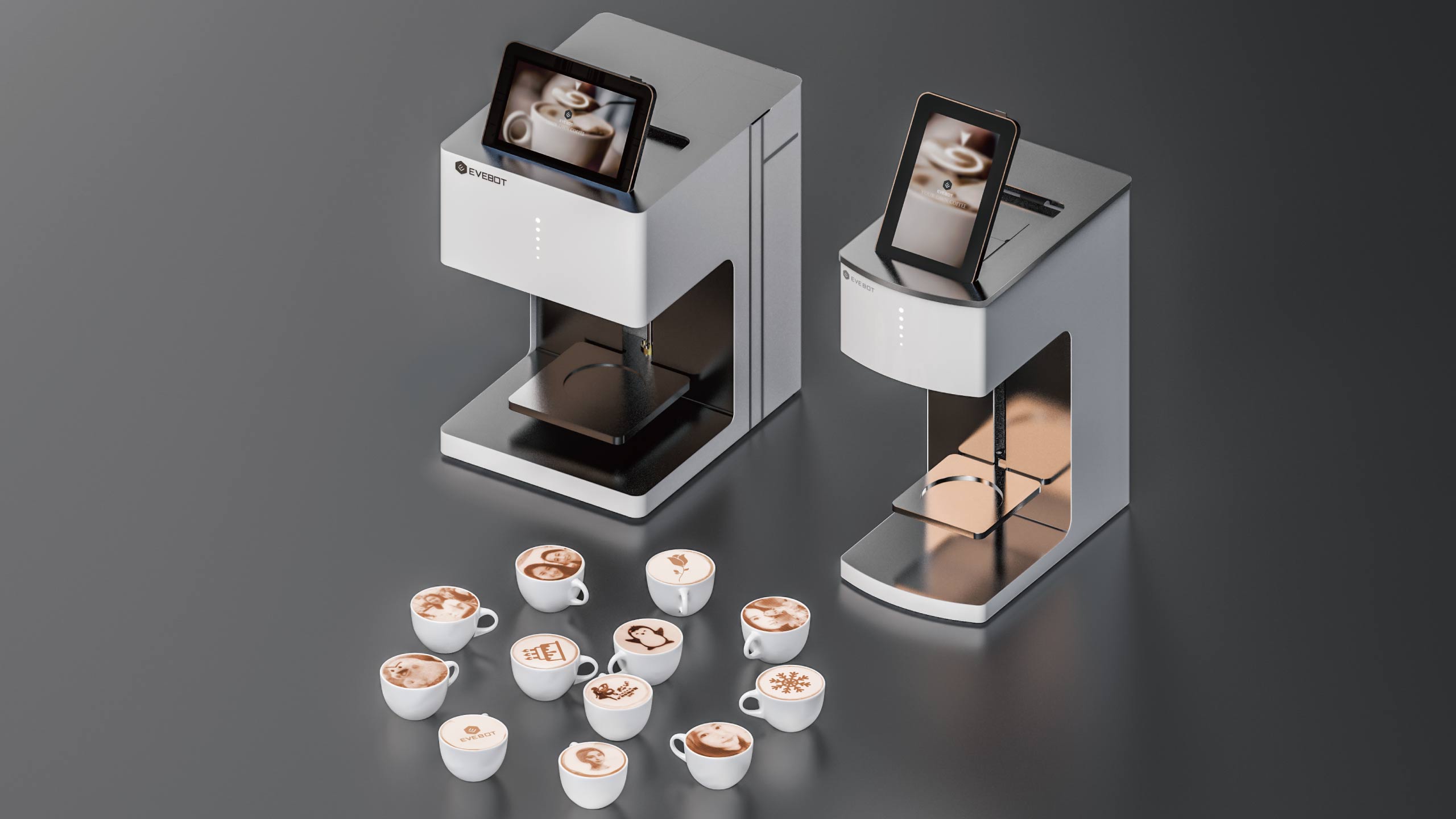 Full Touch Screen Operation Coffee Printing Machine Cookie Printer 220VAC