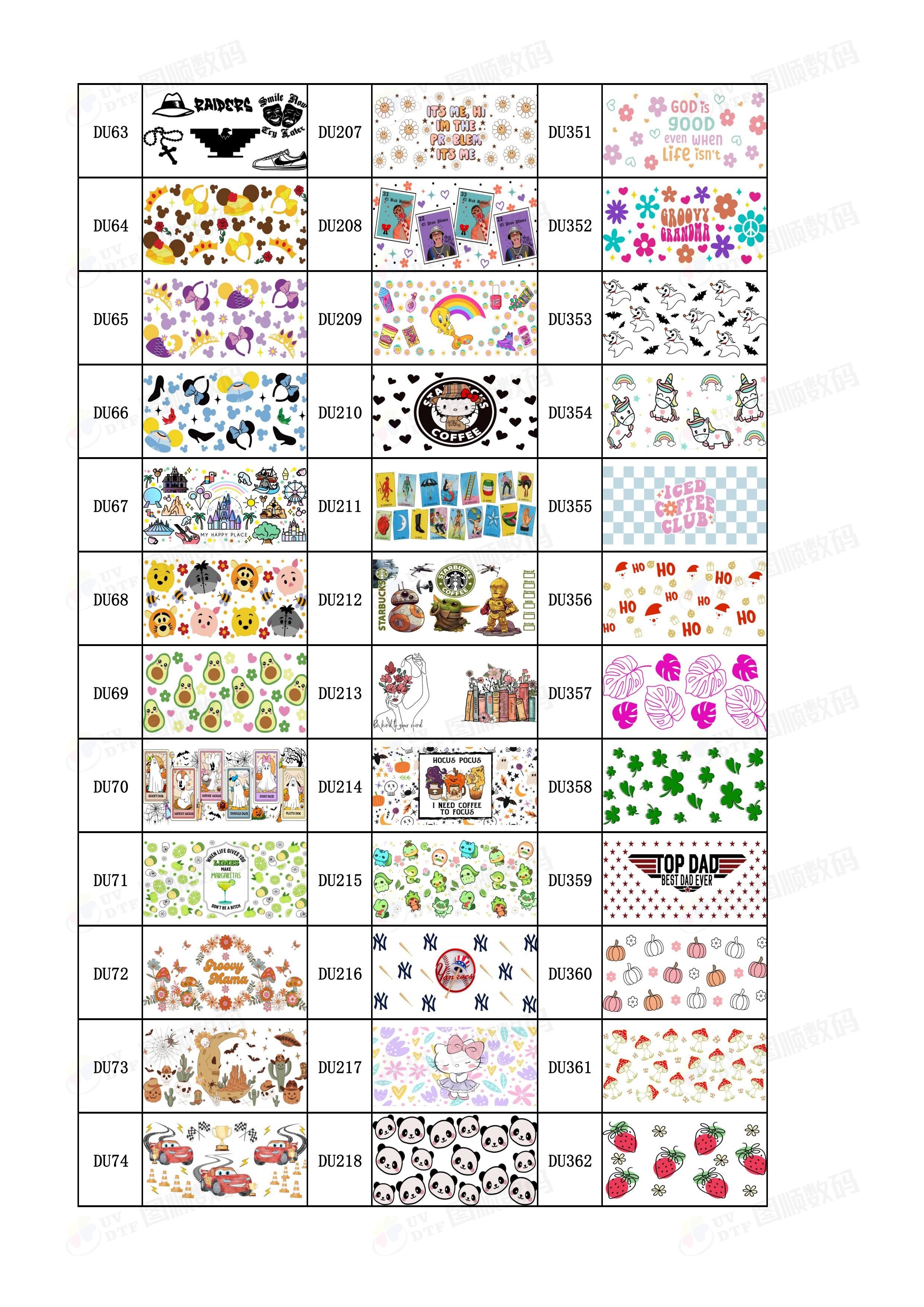16Oz Digital UV Printing DTF Tumbler Wraps Printable Transfer Paper For Glass