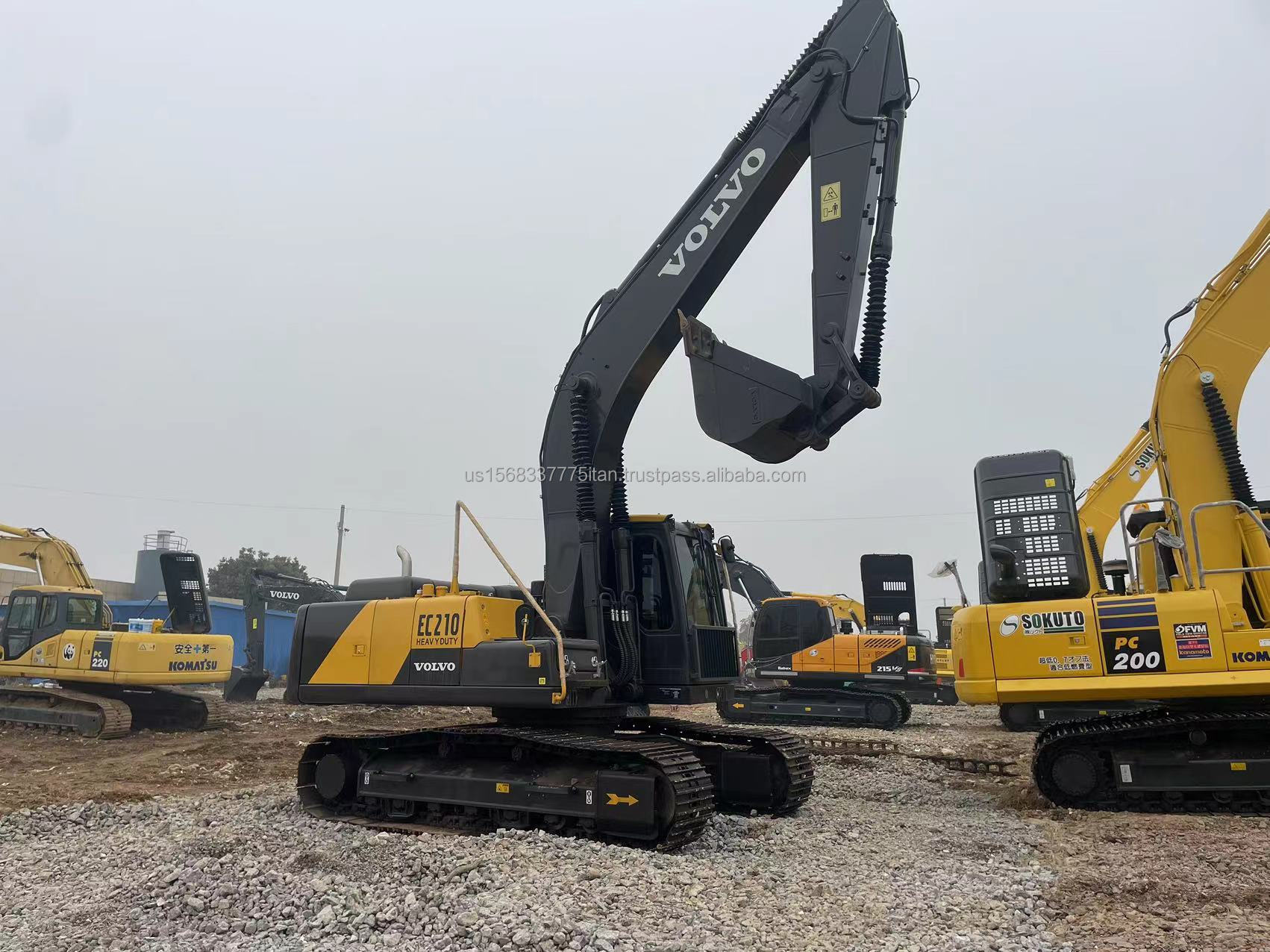 Volvo EC210 Used Excavator 21ton Operating Weight 119kw for Popular Sale