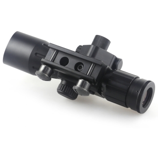 2.5-10X Magnification Black Laser Optic Scope with Red Laser Sight Hunting Essential