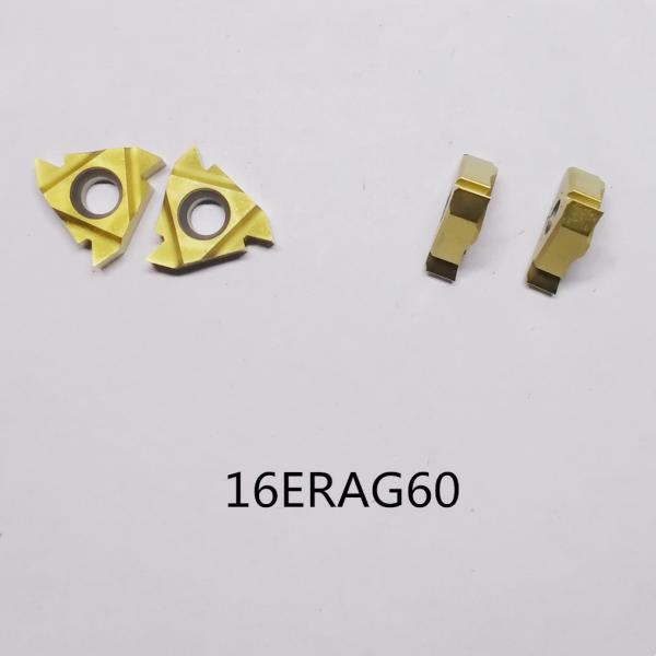 Quality 16ERAG60 Golden Cast Iron Triangle Thread Carbide Inserts for sale