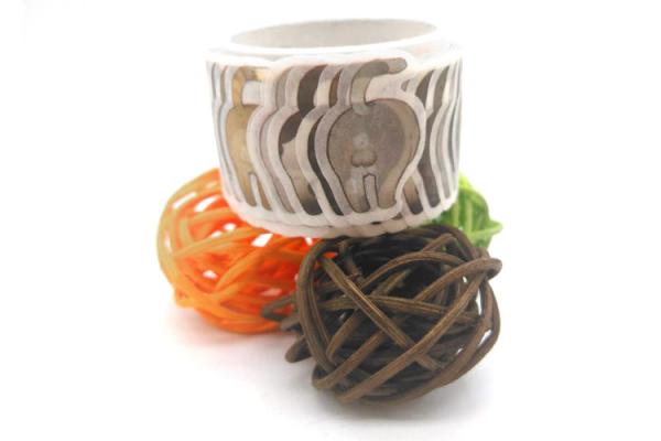 Quality Easy Tearing Cat Pattern Packing Tape Stickers for sale