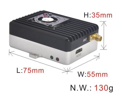 Low Delay HD UAV Video Transmitter Lightweight Wireless COFDM Video Data Link 20km