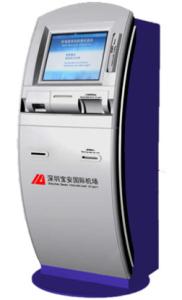32 Inch Full HD Self Check In Kiosk Airport With Passport Reader / Scanner