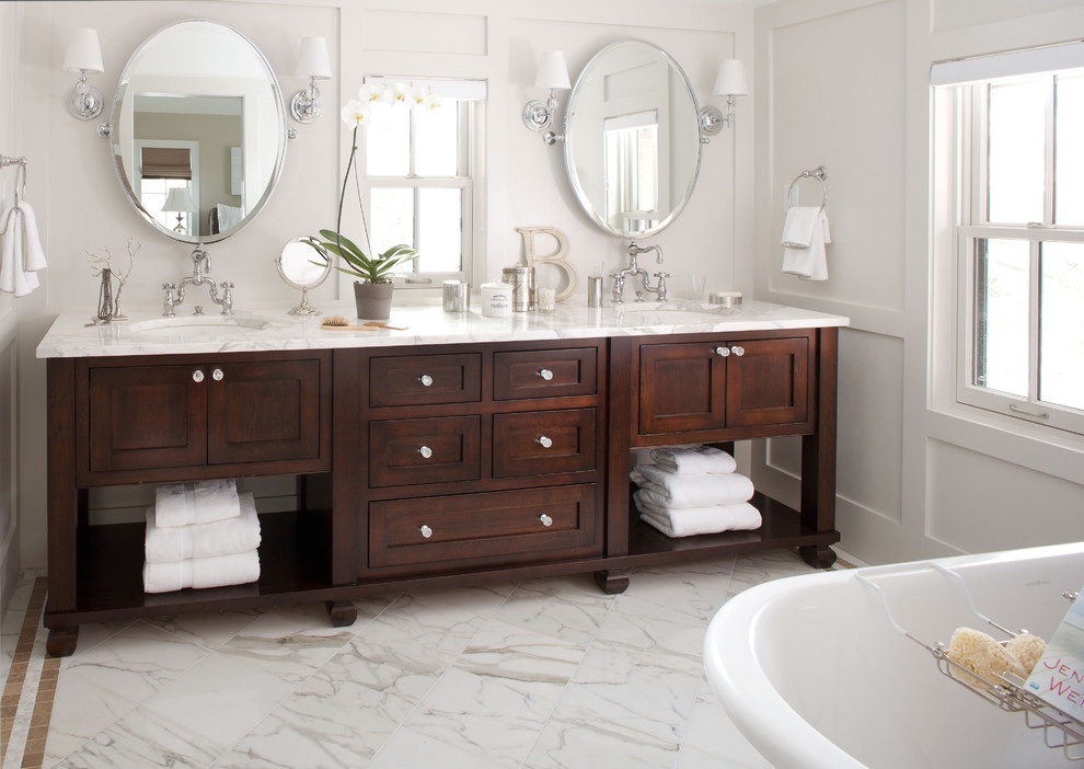 Customized Designs YALIG Design Wall Hung Plywood Bathroom Cabinet for Hotel Projects