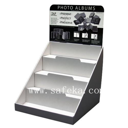 Quality POP Cardboard Counter Display Box for Photo Albums for sale