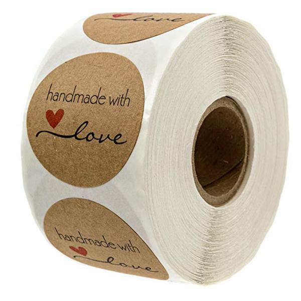 Quality Silk Screen Printing Kraft Paper Self Adhesive Sticky Labels for sale