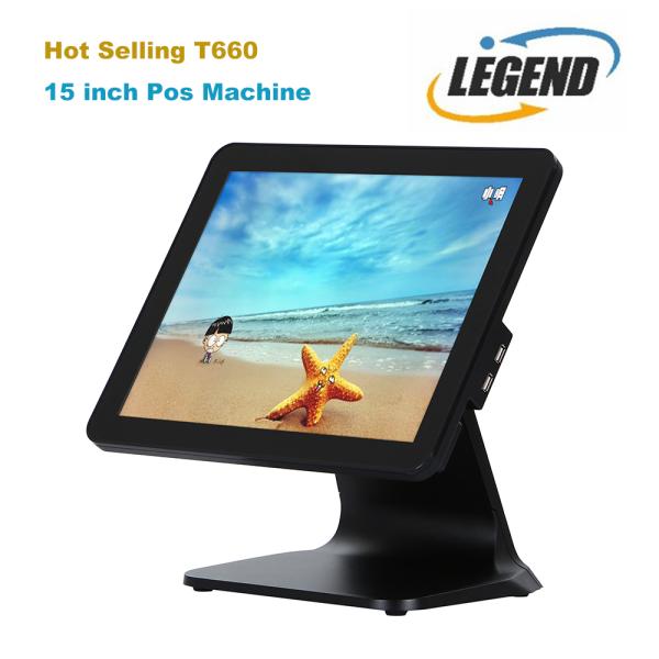 15 Inch Touch Screen Cash Register 32G Point Of Sale 100-260V AC For Supermarket