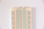 840 points connected breadboard with blue and red coordinates