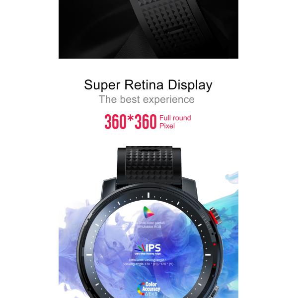 Android Smart Watch Music Control Round Sports IP68 Waterproof