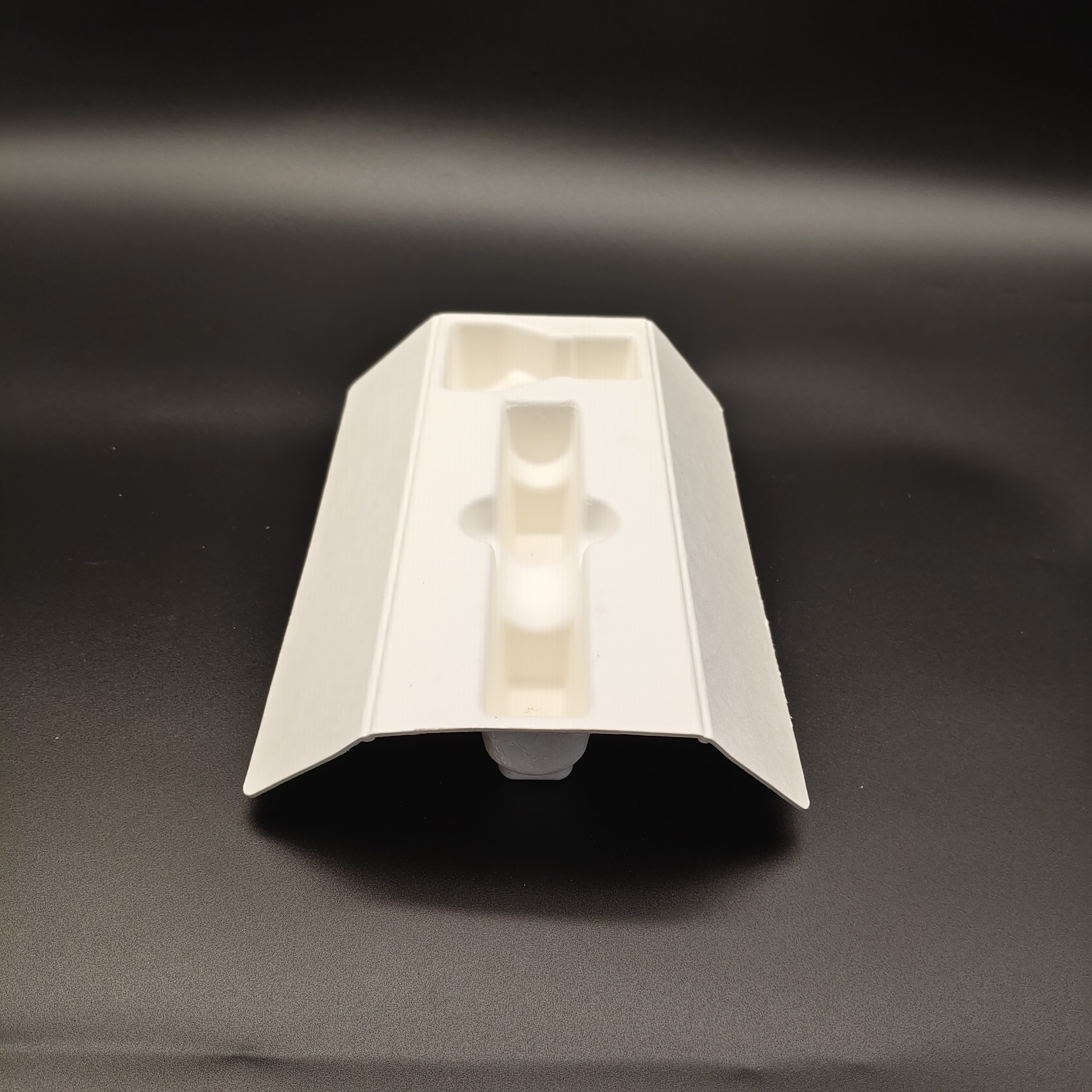 High-end Split-type Electric Razor Paper Pulp Molding Packaging Base - Eco-friendly Plant Fiber, Sugarcane Pulp, Dry-pressed, Drop-resistant &