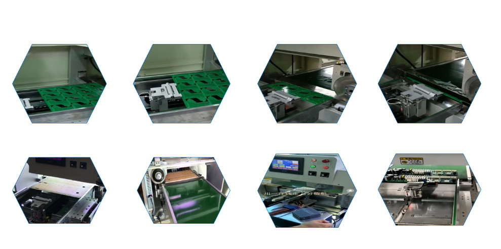 Automatic Loading PCB Depaneling Equipment for Separating Tic Tac Toe Connected PCB Panel