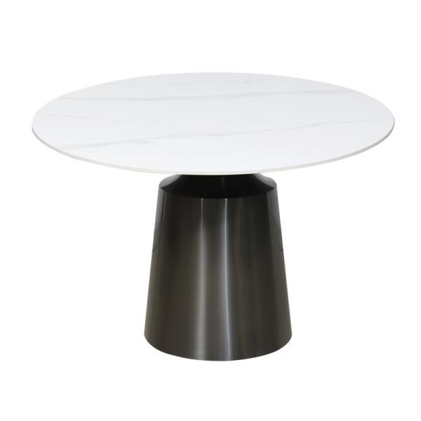 Fireproof Modern White Round Dining Table Modern Round Dining Room Table Customizable