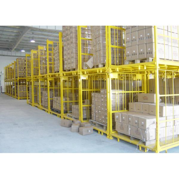Folding Pallet Stacking Rack Foldable Stackable For Warehouse Storage