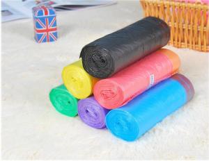 China Drawstring Waterproof Strong Trash Bags Logo Printing LDPE Material wholesale