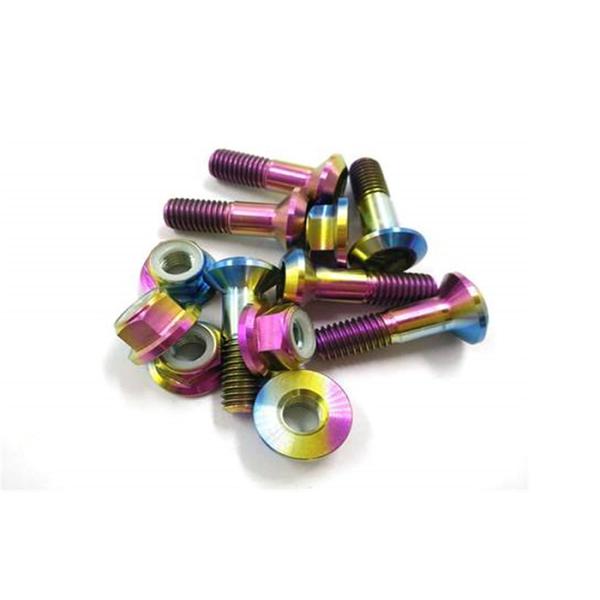 M10 M12 Din6921 Titanium Bolts Screws 12 Points Flange Bolts Gr5 / Ti6al4v