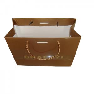 China Custom Cheap Brown Paper Shopping Bags With Artwork Printing Wholesale wholesale