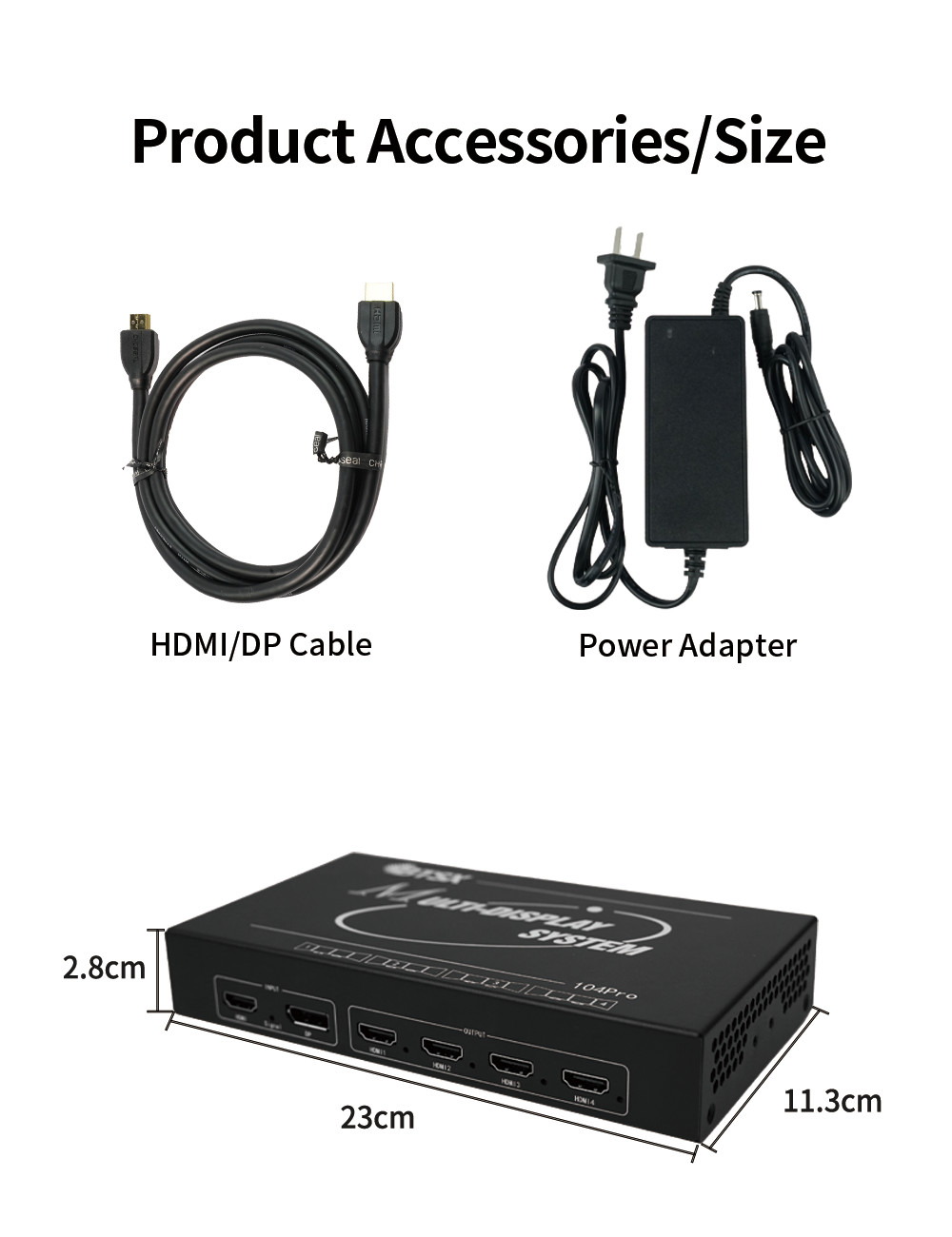 The BIT-MSE-4K60-Mini104Pro supports 1xN, MxN, 2x2, 3x1, and 4x1 configurations with no stretching, no lag, and ultra-low latency.