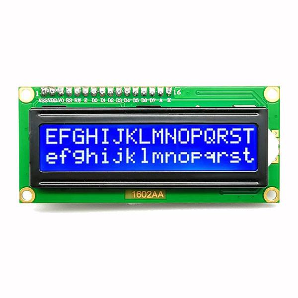 Quality 16x2 1602 Character LCD Display Blue 8bit Mpu Parallel 5V Small Alphanumeric for sale