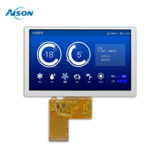 Quality 5 Inch TFT LCD Module 800x480 Display 500 Cd/M2 RGB 24 Bit 40pin ILI6137 And ILI5960 Driver IC for sale