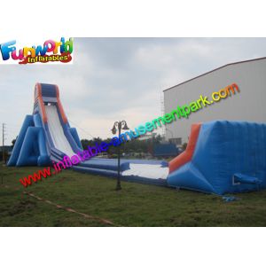 China Commercial Gaint Inflatable Slip N Slide Plato 0.55 mm PVC Tarpaulin wholesale
