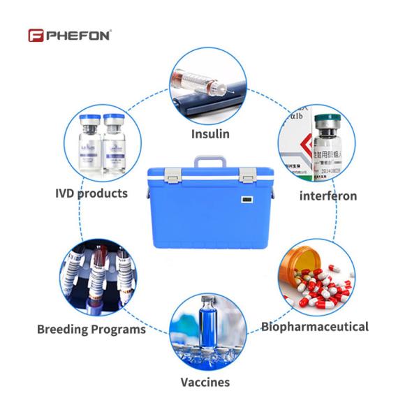 Portable Cooler Box Cold Storage Box For Medicine Cold Chain Transport 10L 12L 18L 35L