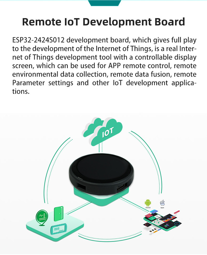 1.28-inch small LCD display ESP32 module with low power consumption applicability and wide resolution 240 * 240
