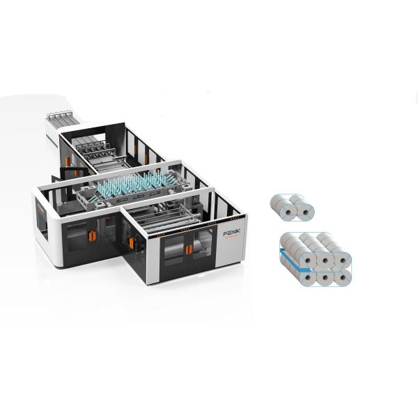 40 Microns 10min Converting Paper Roll Wrapping Machine