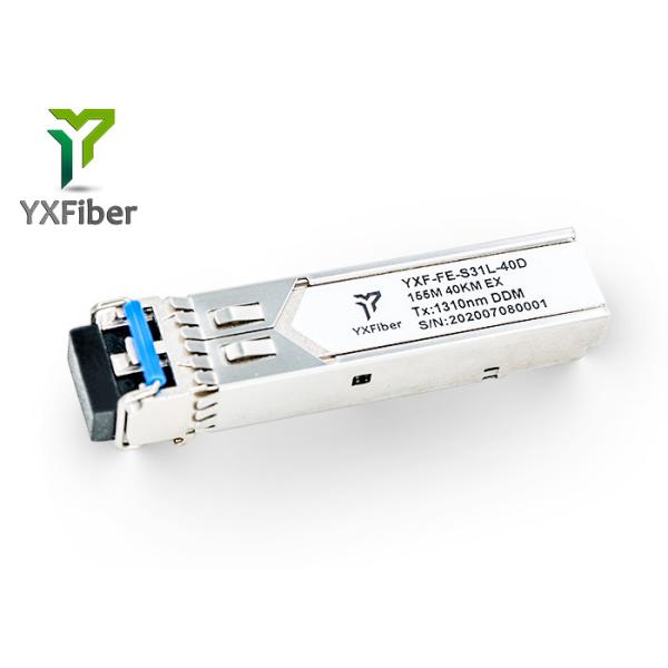 100МBit/S 40km 1310nm Dual LC DDM SFP Pluggable Optical Module