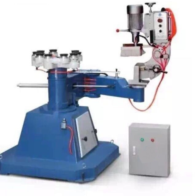 Single Arm Shape Round Glass Edge Polishing Machine Glass Machinery