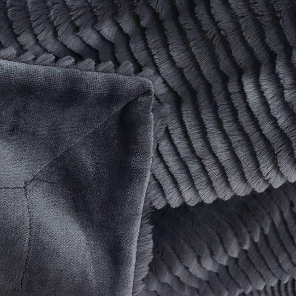 Double Sided Polyester Fake Fur Blanket Decorative Fur Throws For Couch