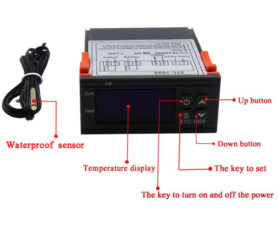 STC-1000 Digital Humidity Controller Thermostat Temperature Controller AC 110V 220V