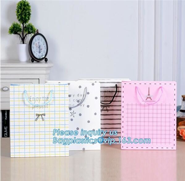 Fashion Custom Printing Luxury Gift Shopping Carrier Paper Bag With Your Own Logo Print,strong twisted handle black leat