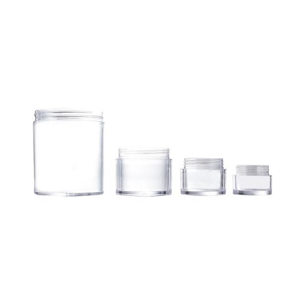 Quality Transparent 1000ml Round Plastic Container Jars for sale