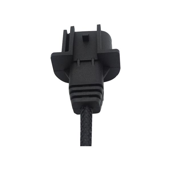 Black 6 Pins 130mm Overmolded Cable Assemblies