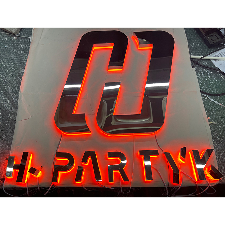 LED Luminous Character Outdoor Waterproof Exposed Light Front Desk Acrylic Crystal Character LED Luminous Character